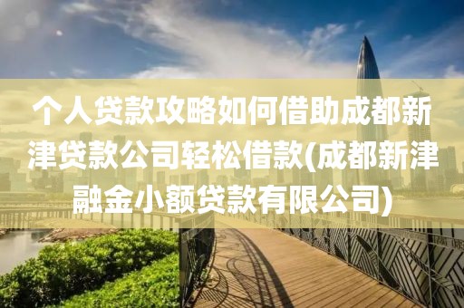 个人贷款攻略如何借助成都新津贷款公司轻松借款(成都新津融金小额贷款有限公司)